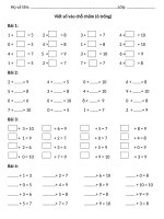 Tải Bài tập Toán lớp 1 bổ trợ học sinh yếu - 04 dạng Toán lớp 1 bổ trợ học sinh yếu