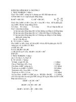 Toán 8 Hình Học kiểm tra chương iii hinh 8