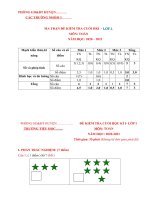 Tải Đề thi học kì 1 lớp 1 môn Toán năm 2020 - 2021 theo Thông tư 27 sách Cánh Diều - Đề 1 - Đề thi học kì 1 lớp 1 có bảng ma trận và đáp án