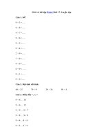 Tải Giải vở bài tập Toán 2 bài 17: Luyện tập - Giải vở bài tập Toán 2 tập 1