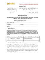 Tải Đơn xin xác nhận xe ô tô dùng để sát hạch không tham gia giao thông - HoaTieu.vn