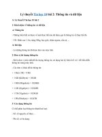 Tải Tin học 10 bài 2: Thông tin và dữ liệu - Lý thuyết và bài tập trắc nghiệm môn Tin học lớp 10