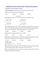 Tải Tổng hợp đề thi học kì 2 lớp 4 năm học 2019 - 2020 môn Toán nâng cao - Đề thi Toán học kì 2 lớp 4