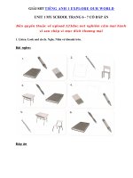 Tải Giải Tiếng Anh lớp 1 Unit 1 My School trang 6 7 SBT - Giải sách bài tập tiếng Anh lớp 1 Unit 1 Sách Cánh Diều