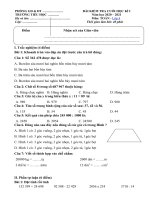 Tải Đề thi học kì 1 môn Toán lớp 4 năm 2020 - 2021 - Đề 2 - Đề thi Toán học kì 1 lớp 4 Có đáp án
