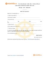 Tải Mẫu hợp đồng tặng cho - HoaTieu.vn