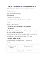 Tải Giải vở bài tập Công nghệ lớp 6 bài 22: Quy trình tổ chức bữa ăn - Giải sách bài tập Công nghệ lớp 6