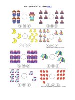 Tải Bài tập đếm và so sánh dành cho lớp 1 - Bài tập Toán dành cho bé vào lớp 1