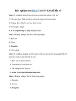 Tải Trắc nghiệm Địa lí 7 bài 38 - Kinh tế Bắc Mĩ