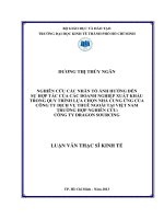 (Luận văn thạc sĩ) nghiên cứu các nhân tố ảnh hưởng đến sự hợp tác của các doanh nghiệp xuất khẩu trong quy trình lựa chọn nhà cung ứng của công ty dịch vụ thuê ngoài tại việt nam trường hợp nghiên cứu công ty dragon sourcing 