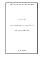 Ứng dụng BLOCKCHAIN trong bảo mật IoT