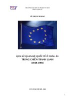 Lịch sử quan hệ quốc tế ở châu âu trong chiến tranh lạnh (1949   1991) 