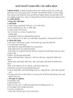 Bài giảng Bệnh học huyết học - Bài 13: Xuất huyết giảm tiểu cầu miễn dịch