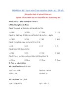 Tải Đề thi học kì 1 lớp 4 môn Toán năm học 2020 - 2021 Đề số 1 - Đề thi học kì 1 môn Toán lớp 4