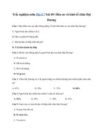 Tải Trắc nghiệm Địa lí 7 bài 49 - Dân cư và kinh tế châu Đại Dương