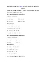 Tải Giải Toán lớp 3 trang 82: Tính giá trị của biểu thức - Luyện tập (tiếp theo) - Giải bài tập Toán lớp 3