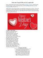 chùm thơ về ngày lễ tình yêu 142 ý nghĩa nhất