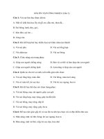 BÀI TẬP ÔN TẬP LẦN 3, MÔN CÔNG NGHỆ KHỐI 6,7 - Trường THCS Nguyễn Thị Định