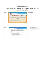 hướng dẫn học toán hình lớp 9 tiết 33bài 7vị trí tương đối củahai đường tròn