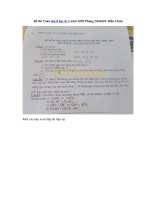 Tải Đề thi Toán lớp 8 học kì 2 năm 2020 Phòng GD&ĐT Diễn Châu - Đề thi học kì 2 Toán 8