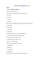 Tải Đề thi học kì 2 lớp 8 môn Địa lý - Đề 3 - Đề thi trắc nghiệm hk 2 môn Địa lý lớp 8 có đáp án