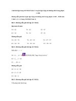 Tải Giải bài tập trang 163 SGK Toán 1: Luyện tập Cộng trừ không nhớ trong phạm vi 100 - Lời giải bài tập SGK Toán 1