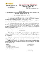 QĐ-BGTVT tiêu chuẩn, định mức sử dụng diện tích của đơn vị thuộc Cục Đăng kiểm - HoaTieu.vn