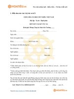 Tải Mẫu đơn xin vào ở ký túc xá - HoaTieu.vn