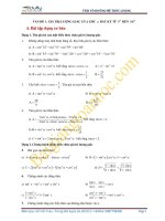Vấn đề 1: Tỉ số lượng giác của các góc từ 0 đến 180 độ và các dạng bài tập