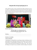 bài phát biểu chỉ đạo đại hội phụ nữ xã