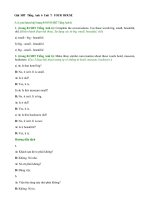 Tải Giải sách bài tập tiếng Anh lớp 6 Unit 7: Your House - Giải SBT tiếng Anh lớp 6