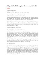 bài phát biểu tết trung thu cho các cháu thiếu nhi