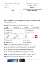 Tải Đề thi học kì 1 môn Tin học lớp 3 năm 2020 - 2021 theo Thông tư 22 - Đề 3 - Đề kiểm tra học kì 1 môn Tin học lớp 3 có đáp án và ma trận