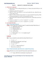 Vấn đề 1: Mệnh đề và mệnh đề chứa biến