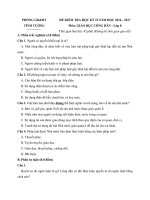 Tải Đề thi học kì 2 môn Giáo dục công dân lớp 8 Phòng GD&ĐT Vĩnh Tường, Vĩnh Phúc năm học 2016 - 2017 - Đề kiểm tra học kì 2 môn Giáo dục công dân lớp 8 có đáp án