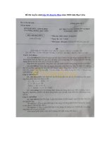 Tải Đề thi tuyển sinh lớp 10 chuyên Hóa năm 2020 tỉnh Bạc Liêu - Đề tuyển sinh vào 10 môn Hóa năm 2020