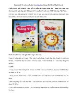 Tải Danh sách 32 cuốn sách giáo khoa lớp 1 mới được Bộ GD&ĐT phê duyệt - Công bố 32 cuốn sách giáo khoa lớp 1 mới