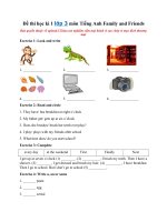 Tải Đề thi học kì 1 lớp 3 môn Tiếng Anh Family and Friends - Đề kiểm tra học kỳ 1 lớp 3 môn Anh có đáp án
