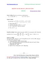 Đề ôn tập và đáp án số 4 môn toán lớp 8 học kỳ 1 tại trung tâm EDUFLY