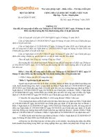 TT-BTC về miễn lệ phí môn bài - HoaTieu.vn