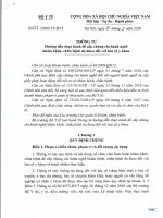 TT-BYT thực hành để cấp chứng chỉ hành nghề khám bệnh, chữa bệnh đa khoa đối với bác sỹ y khoa - HoaTieu.vn