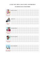 Tải Tập viết Tiếng Anh lớp 5 Starter Back Together - Luyện viết Tiếng Anh 5 Family And Friends Special Edition 5