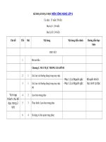 Tải Kế hoạch giảng dạy môn Công nghệ lớp 6 năm 2020 - 2021 - Chương trình dạy học lớp 6 môn Công nghệ