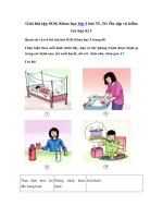 Tải Giải bài tập SGK Khoa học 5 bài 33, 34: Ôn tập và kiểm tra học kì 1 - Giải bài tập Khoa học lớp 5 tập 1