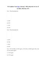 Tải Trắc nghiệm Toán lớp 4 chương 2 - Phần 2 - Bài tập Toán lớp 4 Chương 2 có đáp án