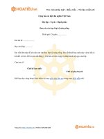 Tải Đơn xin học kỹ năng sống - HoaTieu.vn