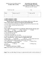 Tải Đề thi học kì 2 lớp 4 môn Lịch sử - Địa lý trường tiểu học Phú Lương, Thái Bình năm 2016 - 2017 - Đề thi học kì 2 môn Sử - Địa lớp 4 có đáp án