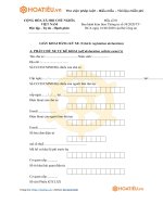 Tải Mẫu giấy khai đăng ký xe - HoaTieu.vn