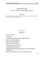 ước lượng số giờ tự học của sinh viên trường đại học thương mại