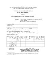 kính gửi  bộ lao động – thương binh và xã hội vụ pháp chế ủy ban nhân dân  sở lao động – thương binh và xã hội